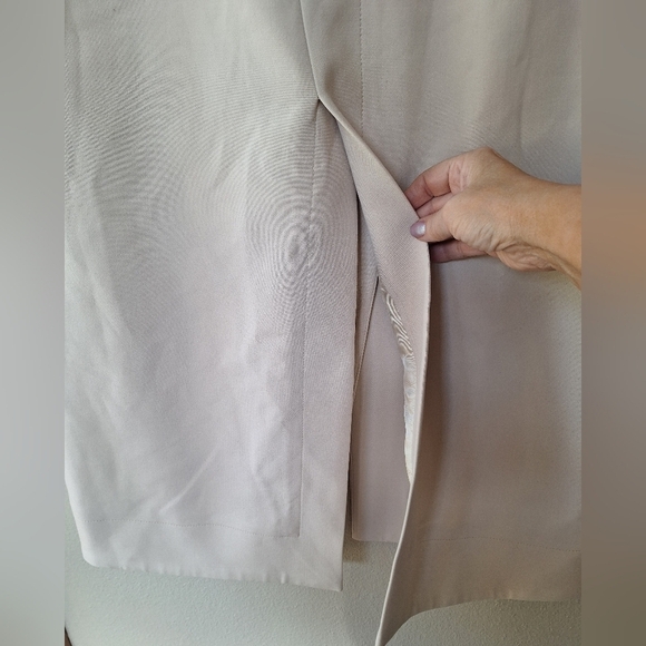 NWT Samsoe Samsoe Erika Skirt Midi Cream Button Down Closure Womens Size M - Picture 8 of 11